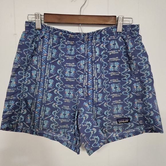 Patagonia Women's Baggies Shorts 5"  (Sunshine Dye Current Blue) - Picture 2 of 6